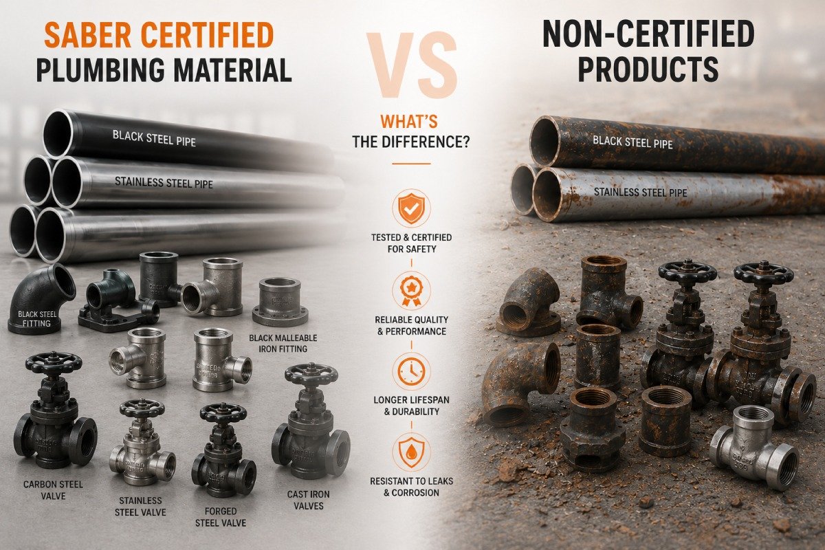 saber certified plumbing material